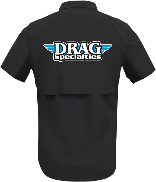 Throttle Threads Drag Specialties Vented Shop Shirt - Black - Small DRG31ST26BKSM