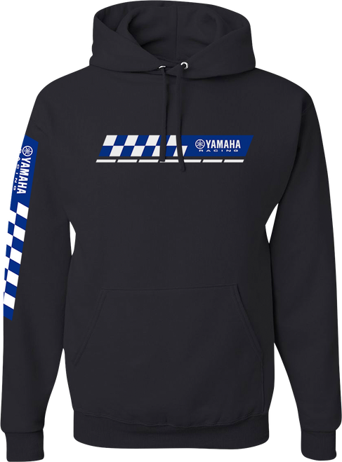 Yamaha Apparel Yamaha Racing Check Hoodie - Black - Large NP21S-M3110-L