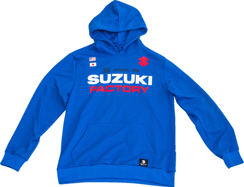 D'Cor Visuals Suzuki Factory Sweatshirt - Blue - Xl 85-214-4