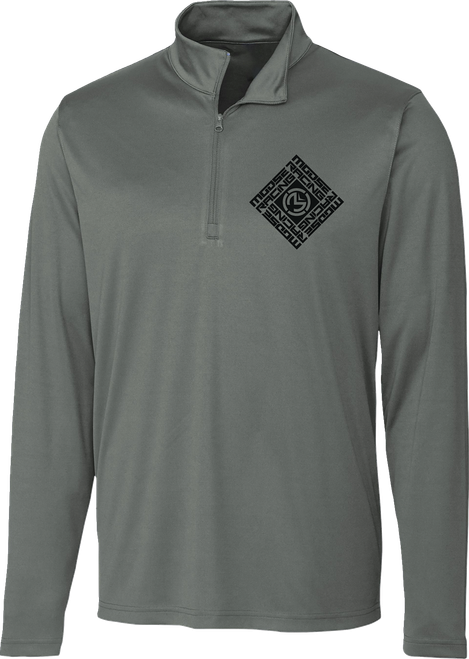 Moose Offroad Spin Sync Quarter Zip Pullover - Gray - Large 3050-6971