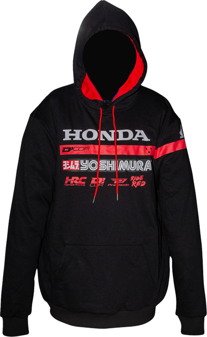 D'Cor Visuals Honda Factory2 Sweatshirt - Black - Xl 85-217-4