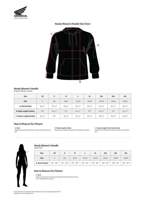 Honda Apparel Women'S Honda Hoodie - Light Heather Gray - 2Xl NP23S-L2295-2X