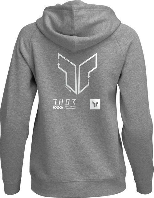 Thor Women'S Trax Pullover Hoodie - Heather Gray - Xl 3051-1243