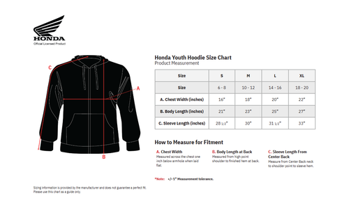 Honda Apparel Youth Honda Hoodie - Camo - Small NP21S-Y3036-S