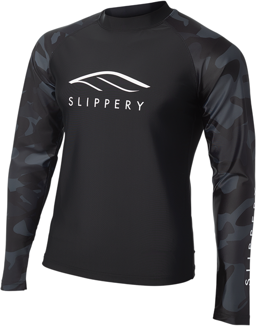 Slippery Rashguard - Long-Sleeve - Black/Camo - Small 3250-0129