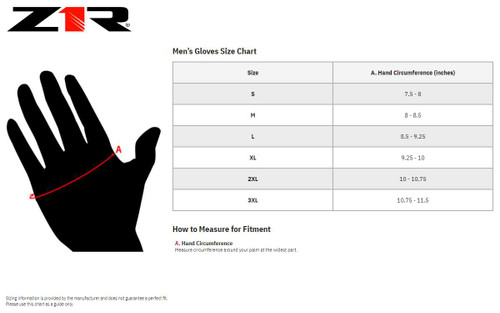 Z1R 270 Non-Perforated Gloves - Black - Xl 3301-2609