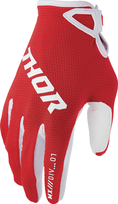 Thor Ridemode Static Gloves - Red - Medium 3330-8339