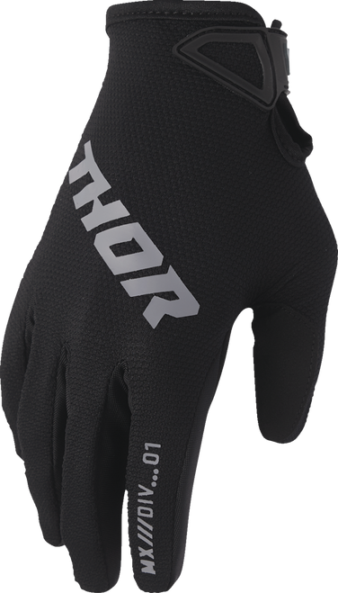 Thor Youth Ridemode Static Gloves - Black - Large 3332-1925