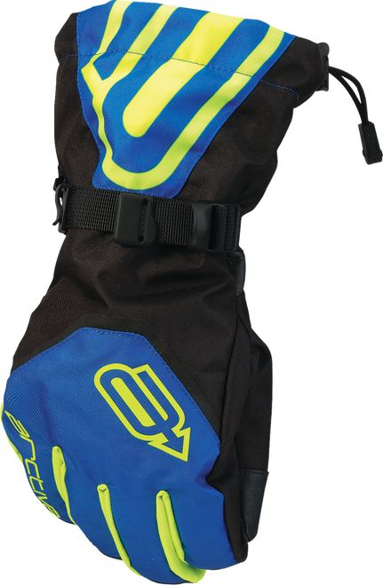 Arctiva Pivot 8 Gloves - Blue/Hi-Vis - Medium 3340-1453