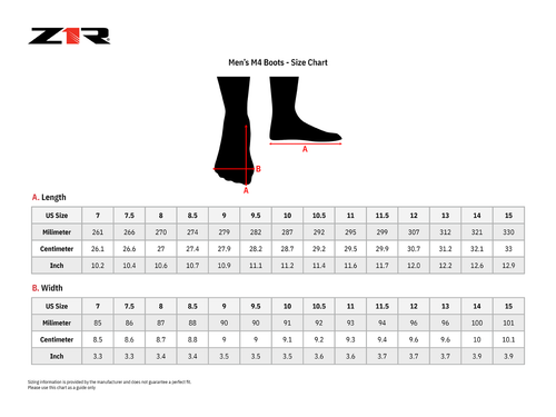 Z1R M4 Boots - Black - Us 14 3403-0883