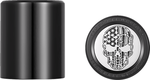 Figurati Designs Docking Covers - American Flag Skull - Short - Contrast Cut - Black FD27-DC-2530-BK