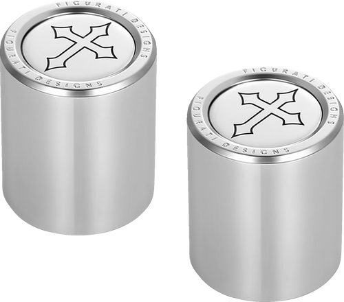 Figurati Designs Docking Covers - Cross - Silver FD41-DC-2730-SS