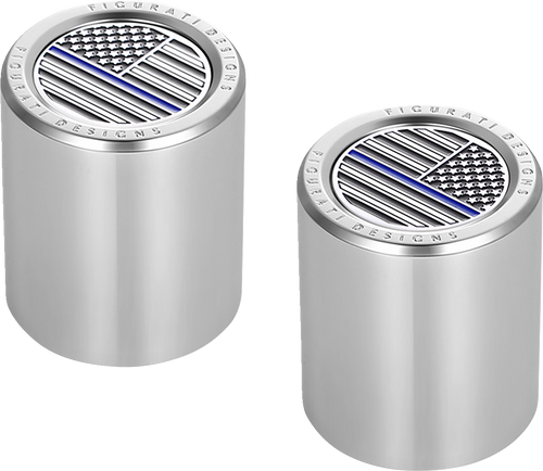 Figurati Designs Docking Covers - American Flag - Contrast Cut - Silver FD70-DC-2730-SS