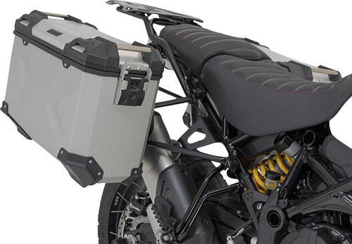 SW-Motech Trax Adv Aluminum Case System - Silver - Ducati Desertx '22-'24 KFT.22.995.70100/S