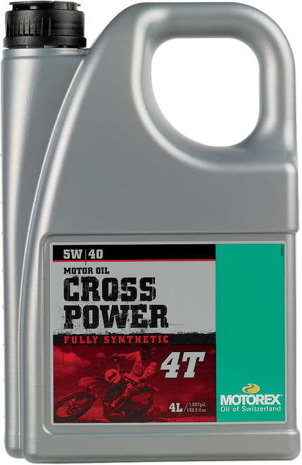 Motorex Cross Power Synthetic 4T Engine Oil - 5W-40 - 4L 305678