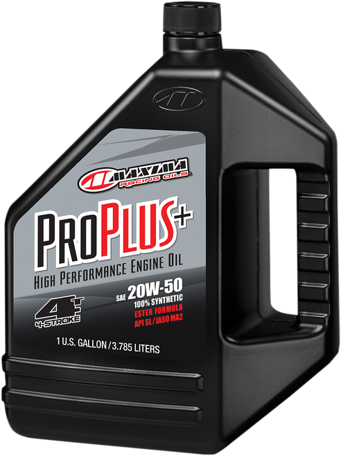 Maxima Racing Oil Pro Plus+ 4T Oil - 20W-50 - 1 U.S. Gal. 30-039128
