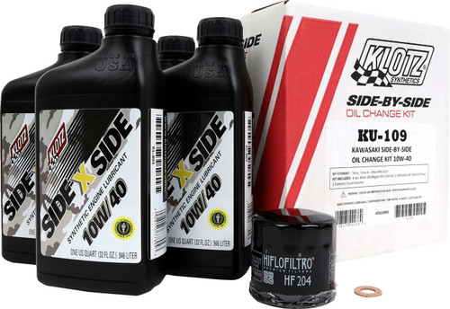 Klotz Oil Oil Change Kit - Kawasaki - 10W-40 KU-109