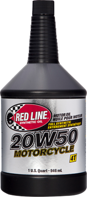 Red Line Synthetic Oil Synthetic Motor Oil - 20W50 - 1 Us Quart 42504