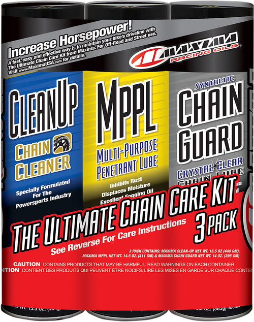 Maxima Racing Oil Synthetic Chain Care Kit - Aerosol 70-779203