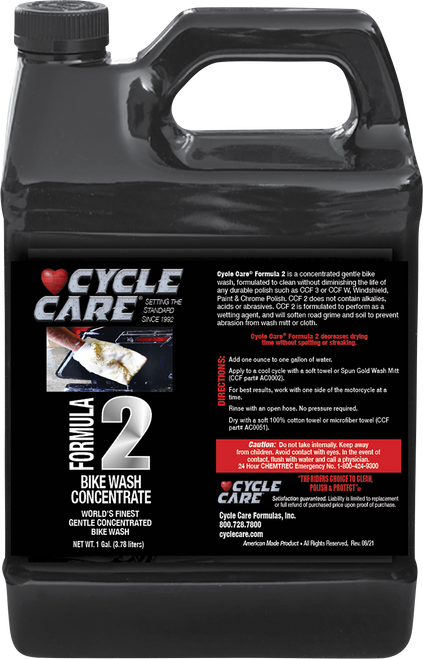 Cycle Care Formulas Formula 2 Bike Wash - 1 U.S. Gal. 2128