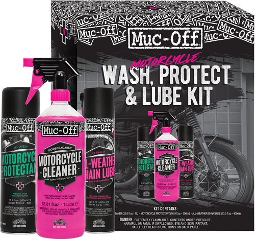 Muc-Off Usa Motorcycle Wash, Protect & Lube Kit 20095US