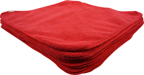 Hardline Microfiber Towels - Red - 24-Pack MR16300