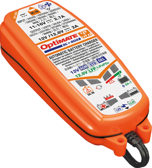 Tecmate Optimate Dc-Duo Battery Charger/Maintainer TM500V3