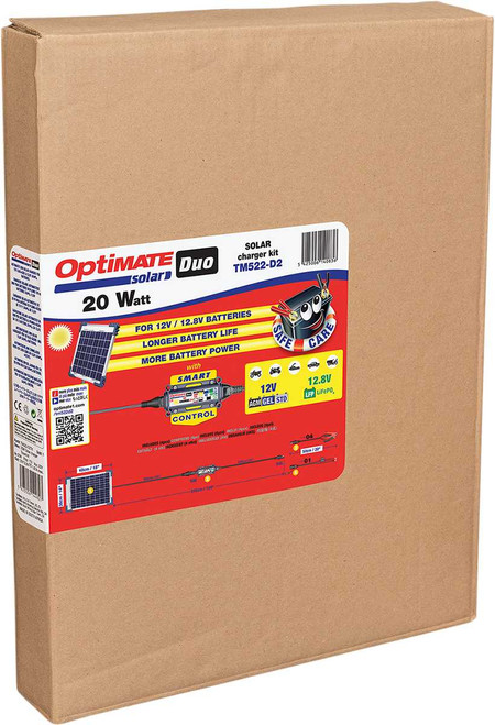 Tecmate Battery Charger/Maintainer - Solar Duo - 20 W TM522-D2
