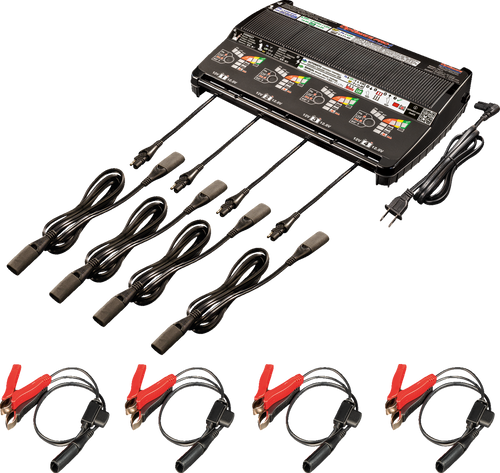 Tecmate Battery Charger/Maintainer - 4 Banks TM670-NA