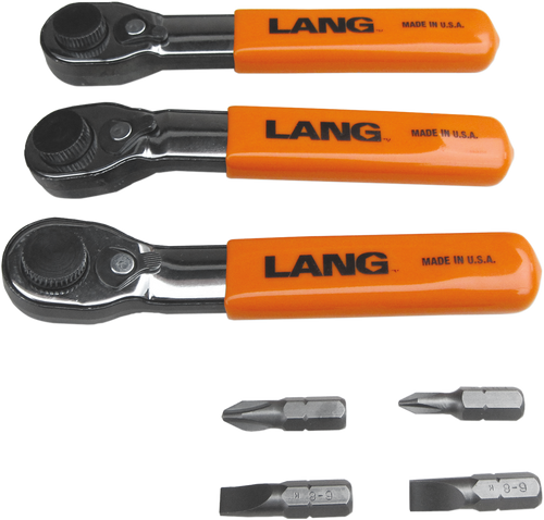 Lang Tools Fine-Tooth Wrenches With Bits - Set 5220