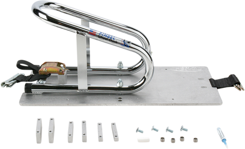 Pingel Wheel Chock - Series E-Track - Recessed - Removable - Chrome - 3-1/2" WC35ER
