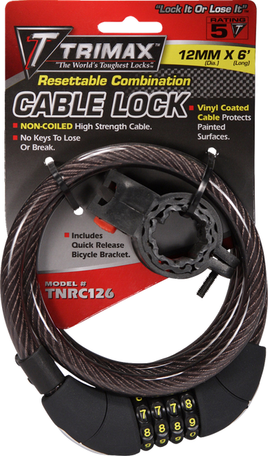 Trimax Combo And Cable Locks - 72" TNRC126