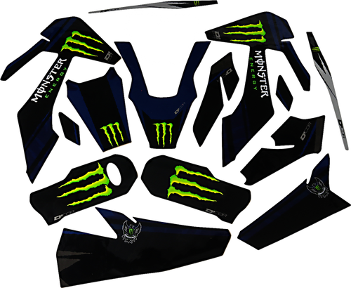D'Cor Visuals Graphic Kit - Monster Energy - Fc 450 20-70-103