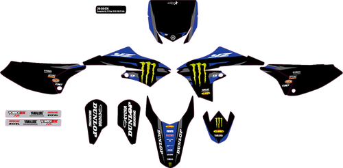 D'Cor Visuals Graphic Kit - Monster Energy Star - Yz 65 20-50-074