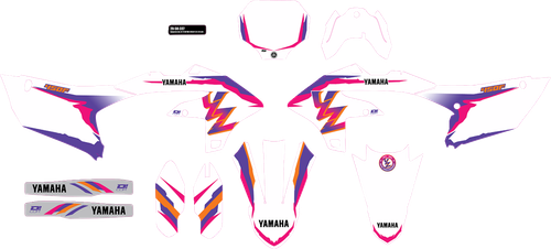D'Cor Visuals Graphic Kit - '93 Yz Retro - Yz 450 F '23-'24 20-50-337