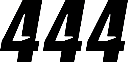 D'Cor Visuals Slash Number Plate - #4 - Black - 7" 45-31-4