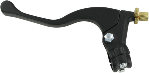 Parts Unlimited Shorty Style Power Lever Assembly - Left Hand - Honda - Black 43-1104L