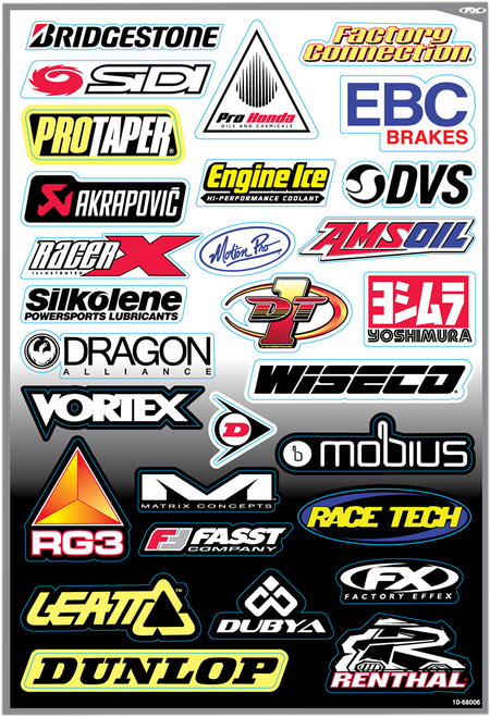 Factory Effex Decal Kit - Sponsor D 10-68006