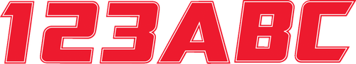 Hardline Decal Registration Kit - Red RED900