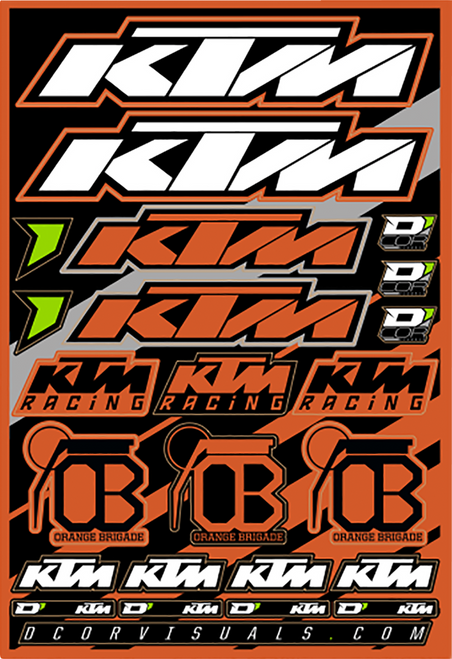 D'Cor Visuals Decal Sheet - Ktm 40-30-100