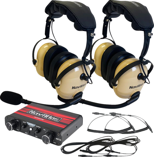 Navatlas Communication System - Over-The-Head Headset - Beige NIO232PK