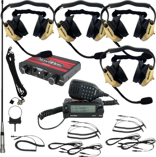 Navatlas Intercom/Radio And Headset Kit - 4-Seat - Beige NI2RBHBE4