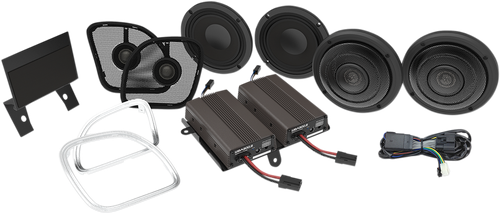 Wild Boar Audio Front/Rear Speaker Kit With Amp WBA ULTRA KIT RG