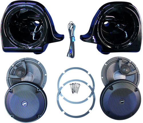 J & M Speaker Kit - Fairing - '06-'13 Flhtk HL13-6582TW-XRP