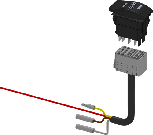 Kfi Products Actuator Backlit Dash Rocker Switch - Upgrade Kit ACT-BLDRS-K