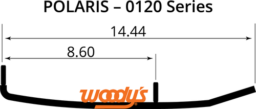 Woody'S Mini Sled Runner - Standard - Polaris RUP-0120