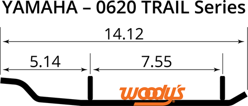 Woody'S Mini Sled Runner - Standard - Yamaha RUY-0620