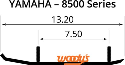 Woody'S Ace Flat-Top Carbide Runners - 6" - Yamaha AY6-8500