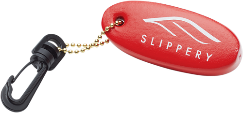 Slippery Key Float With Snap Hook - Red/Black/White 4850-0079