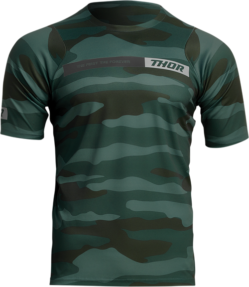 Thor Assist Short-Sleeve Jersey - Camo Green - Xl 5020-0023